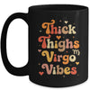 Thick Thighs Virgo Vibes Horoscope Melanin Black Women Mug | teecentury