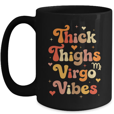 Thick Thighs Virgo Vibes Horoscope Melanin Black Women Mug | teecentury