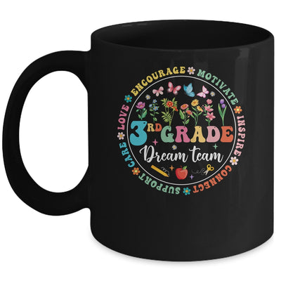 Third Grade Dream Team Back To School Teacher Flower Mug | teecentury