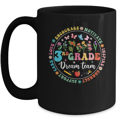 Third Grade Dream Team Back To School Teacher Flower Mug | teecentury