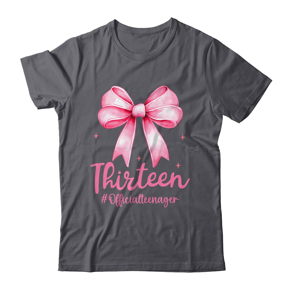 Thirteen Official Teenager Coquette 13th Birthday Girl Teen Shirt & Tank Top | teecentury