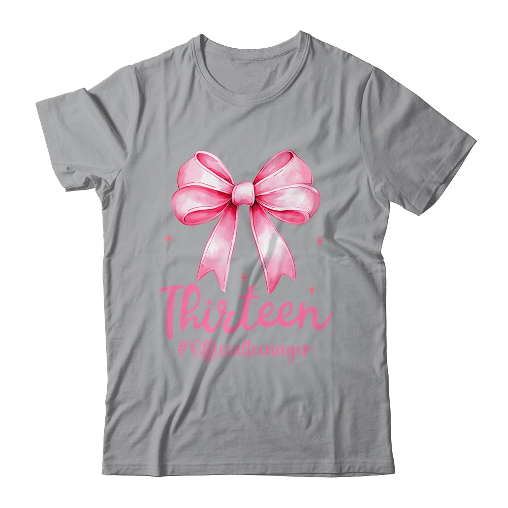 Thirteen Official Teenager Coquette 13th Birthday Girl Teen Shirt & Tank Top | teecentury
