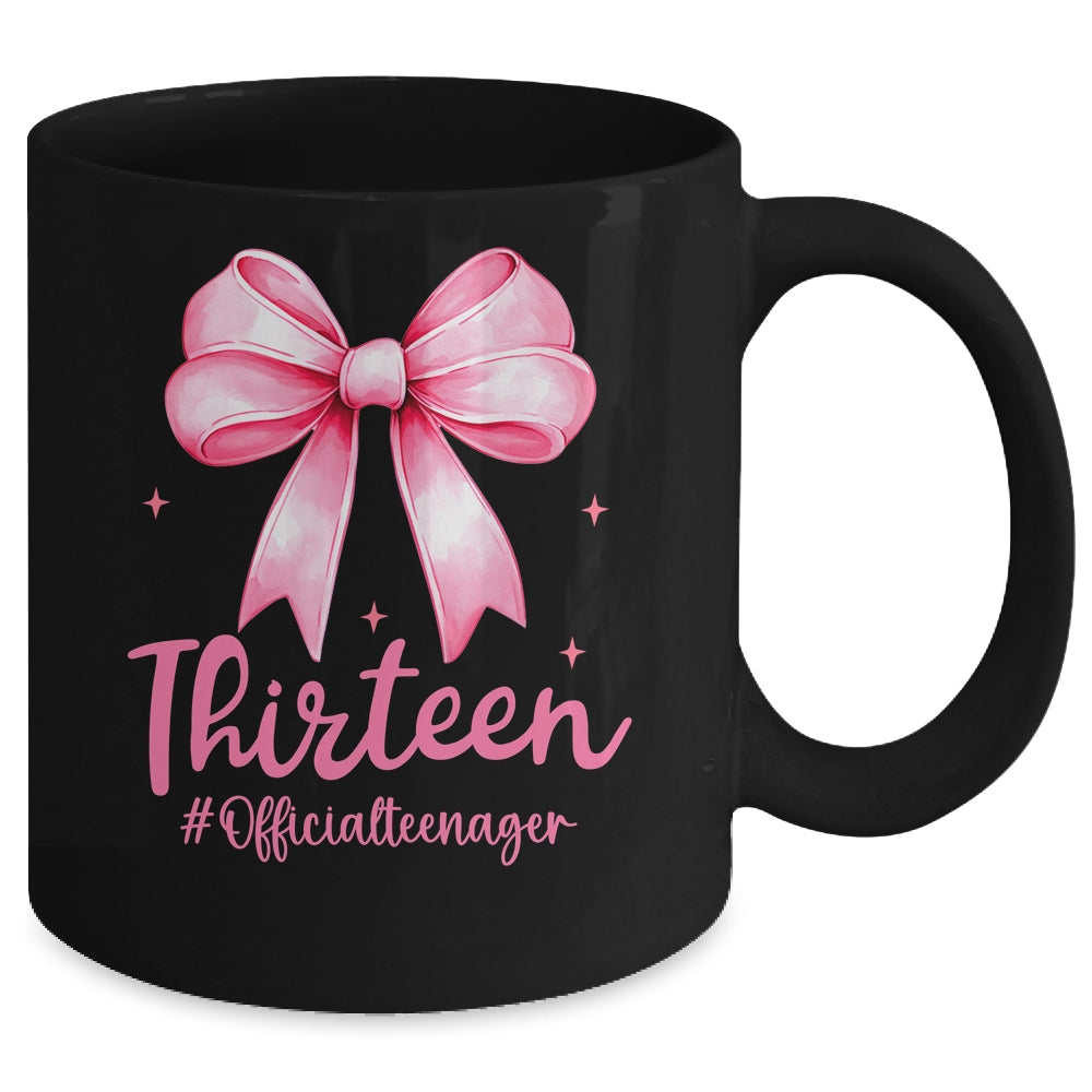 Thirteen Official Teenager Coquette 13th Birthday Girl Teen Mug | teecentury