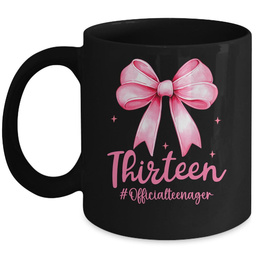 Thirteen Official Teenager Coquette 13th Birthday Girl Teen Mug | teecentury