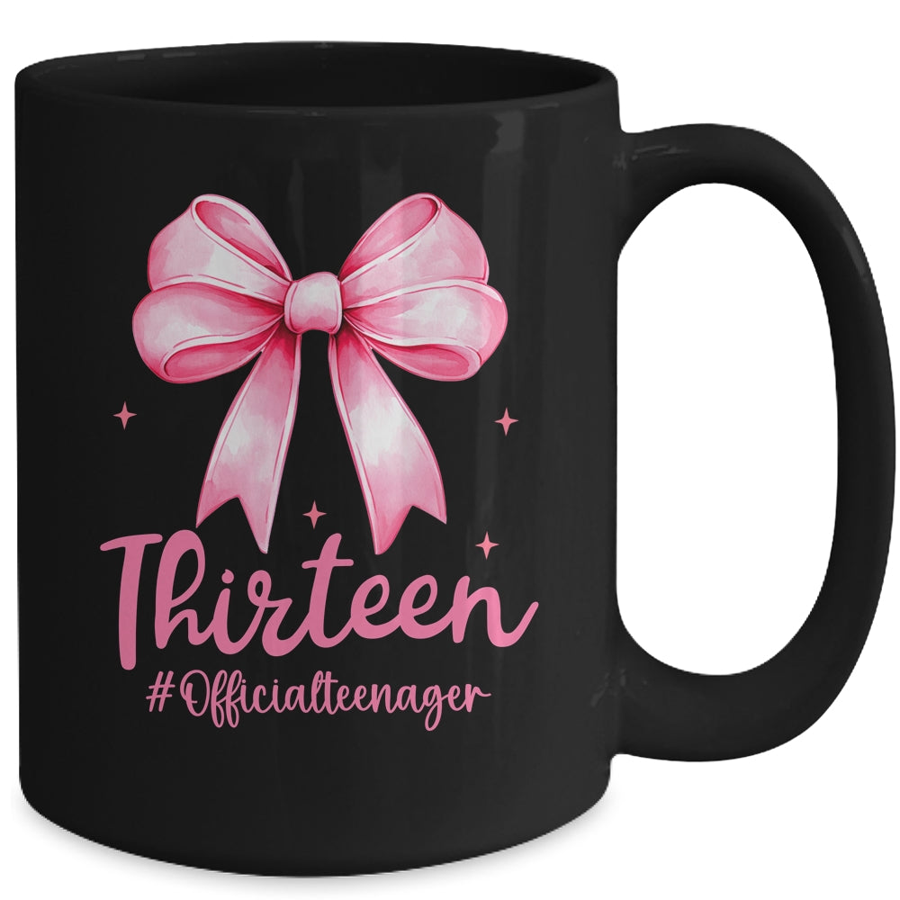 Thirteen Official Teenager Coquette 13th Birthday Girl Teen Mug | teecentury