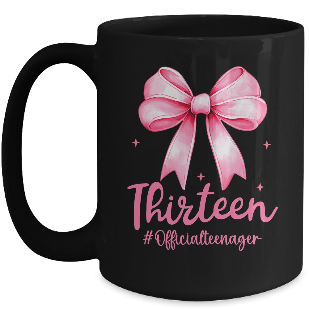 Thirteen Official Teenager Coquette 13th Birthday Girl Teen Mug | teecentury