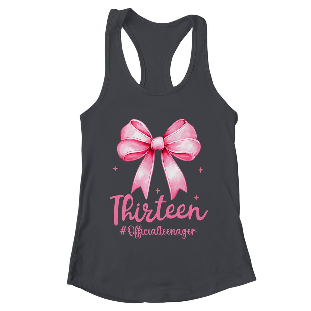 Thirteen Official Teenager Coquette 13th Birthday Girl Teen Shirt & Tank Top | teecentury