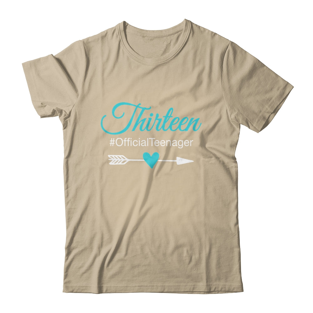 Thirteen Official Teenager Cute 13th Birthday Gift Girl Teen Shirt & Tank Top | teecentury