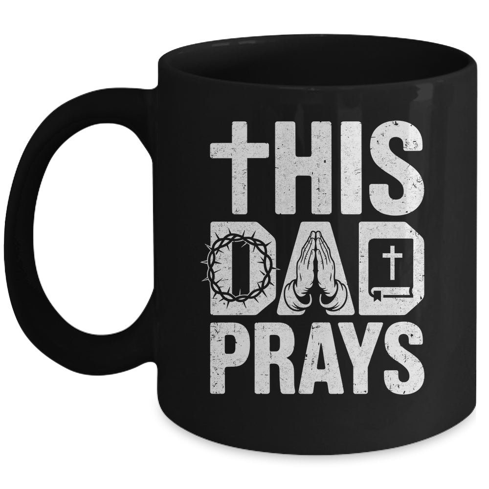 This Dad Pray Religious Vintage Father's Day Christian Daddy Mug | teecentury