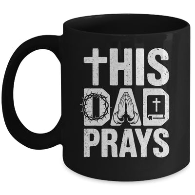 This Dad Pray Religious Vintage Father's Day Christian Daddy Mug | teecentury