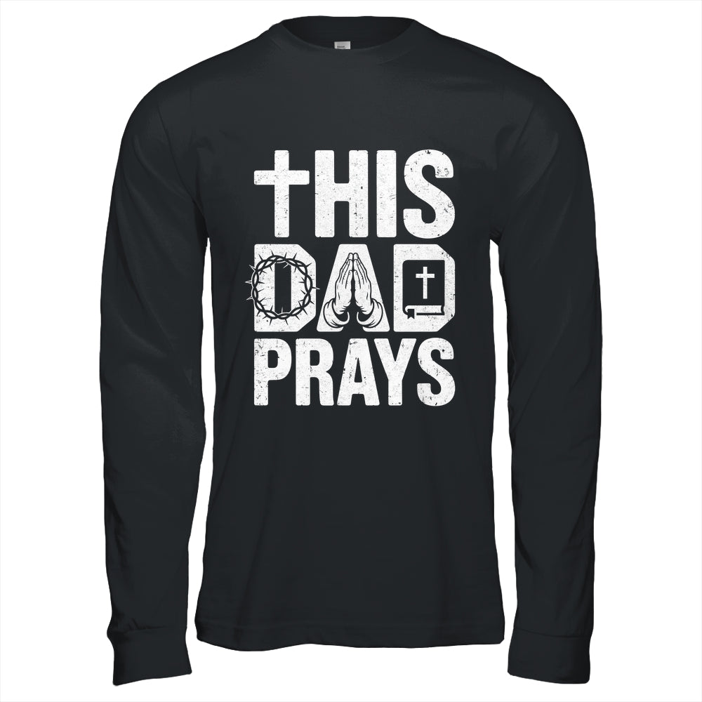 This Dad Pray Religious Vintage Father's Day Christian Daddy Shirt & Hoodie | teecentury