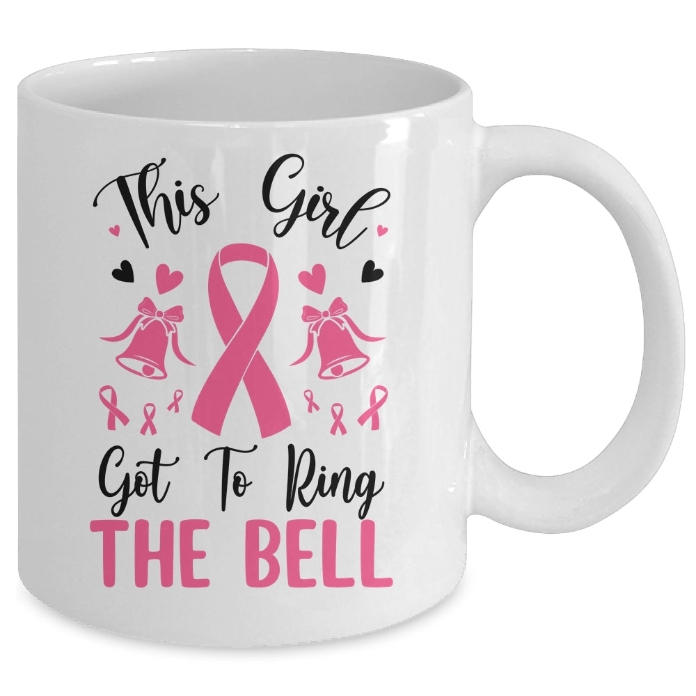 This Girl Got To Ring The Bell Breast Cancer Survivor Mug | teecentury