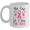 This Girl Got To Ring The Bell Breast Cancer Survivor Mug | teecentury