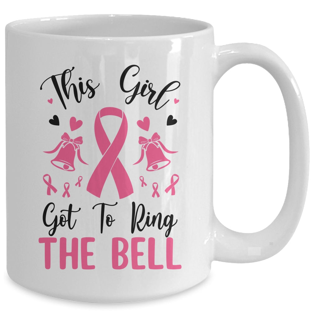 This Girl Got To Ring The Bell Breast Cancer Survivor Mug | teecentury