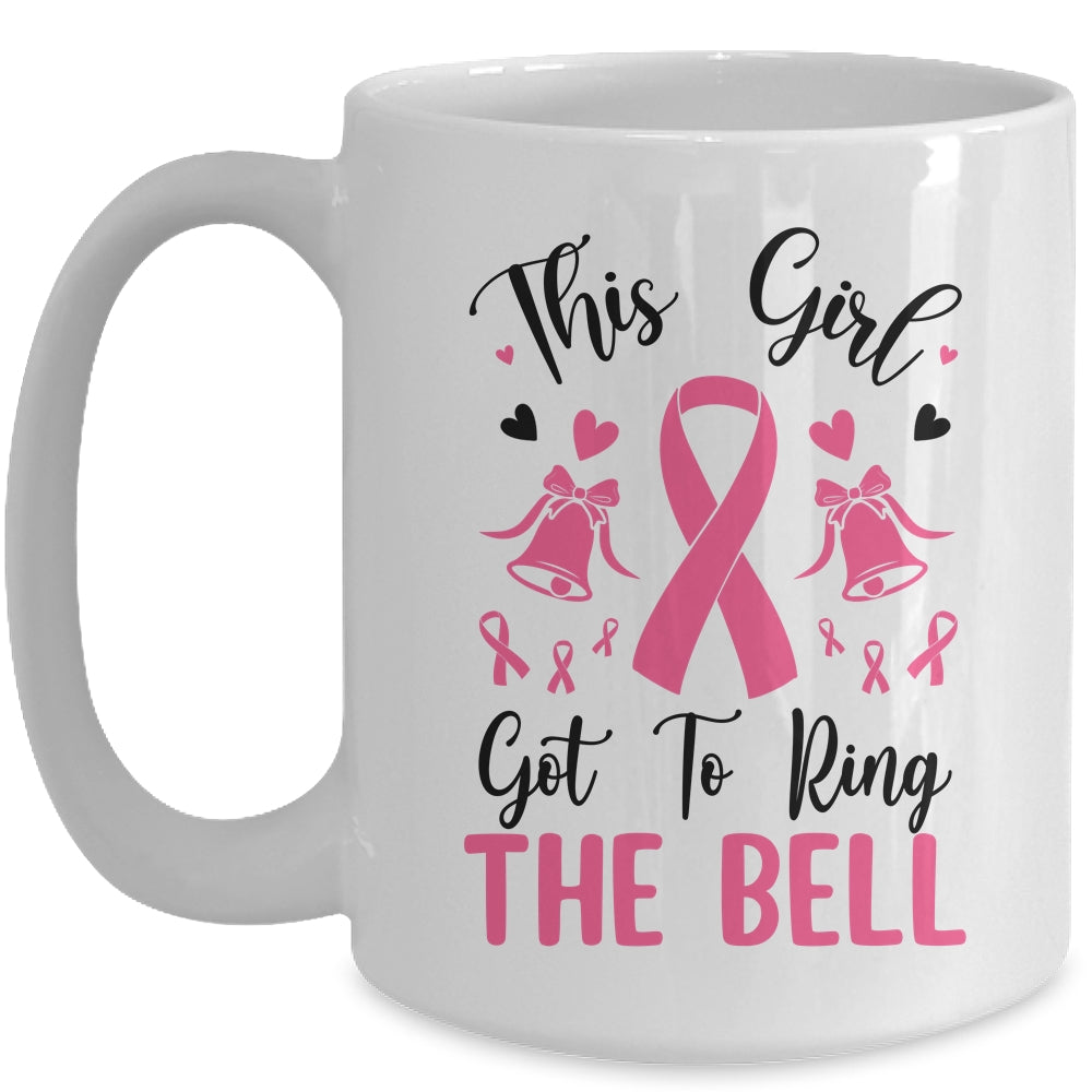 This Girl Got To Ring The Bell Breast Cancer Survivor Mug | teecentury