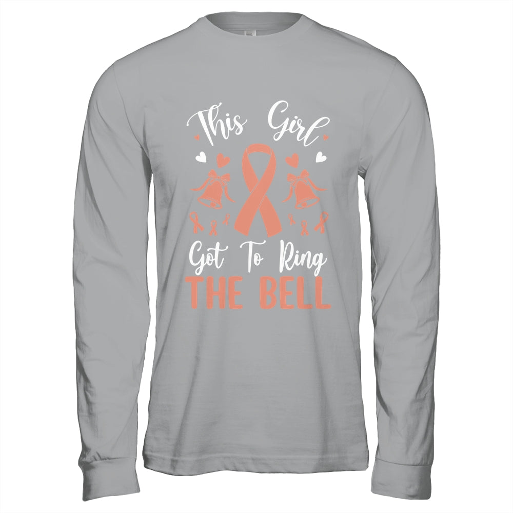 This Girl Got to Ring the Bell Chemo Grad Uterine Cancer Shirt & Hoodie | teecentury