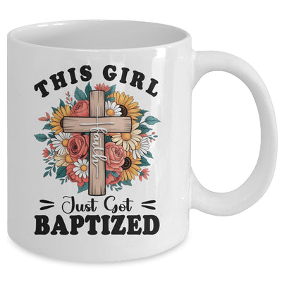 This Girl Just Got Baptized Christian Communion Baptism Mug | teecentury