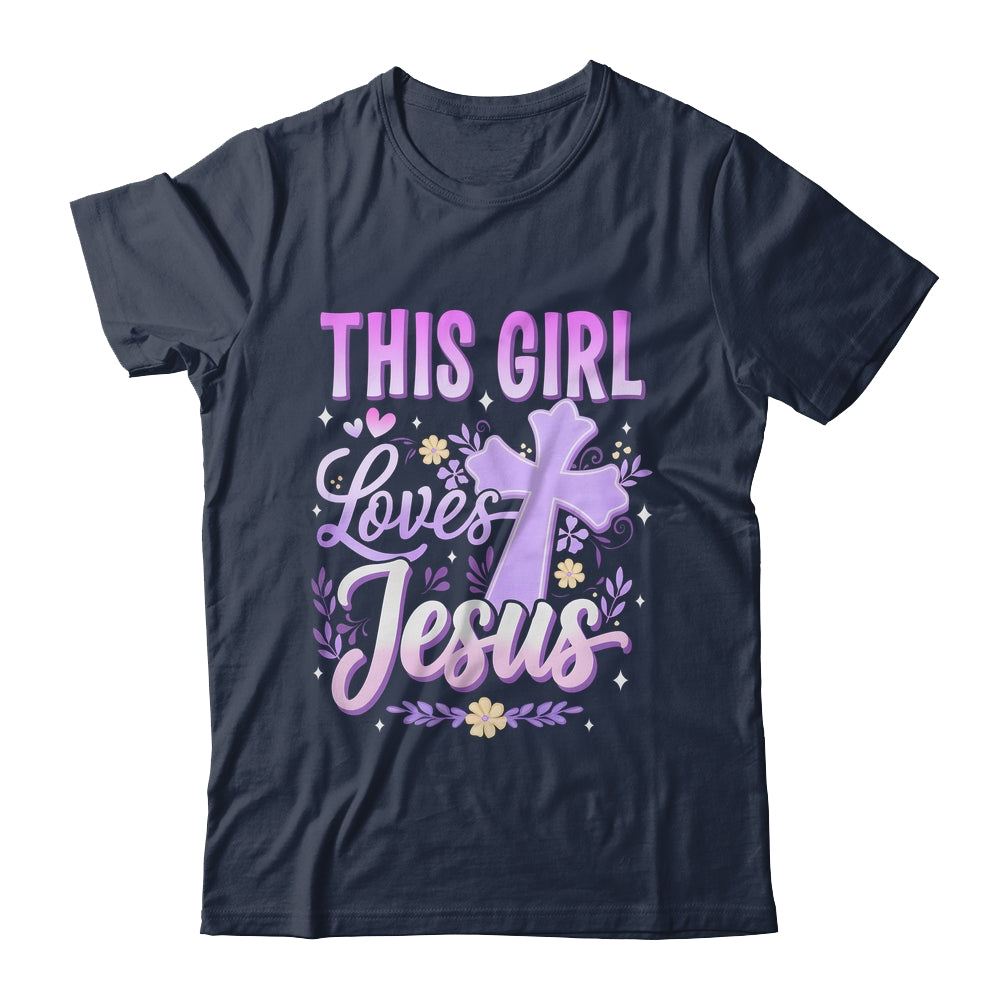 This Girl Loves Jesus Cute Christian Girl God Religious Shirt & Hoodie | teecentury