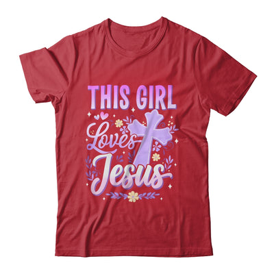 This Girl Loves Jesus Cute Christian Girl God Religious Shirt & Hoodie | teecentury