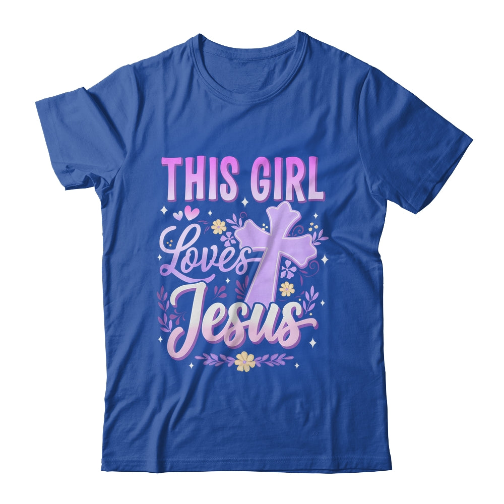 This Girl Loves Jesus Cute Christian Girl God Religious Shirt & Hoodie | teecentury