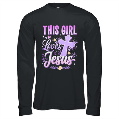 This Girl Loves Jesus Cute Christian Girl God Religious Shirt & Hoodie | teecentury