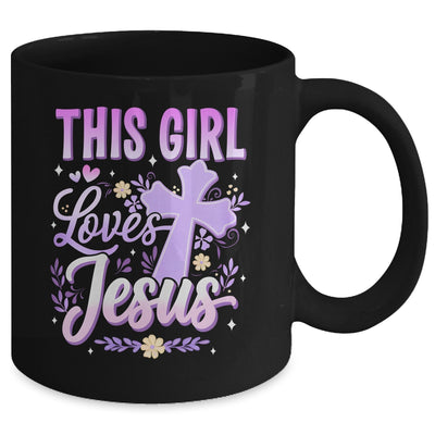 This Girl Loves Jesus Cute Christian Girl God Religious Mug | teecentury