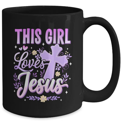 This Girl Loves Jesus Cute Christian Girl God Religious Mug | teecentury