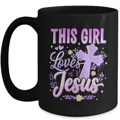 This Girl Loves Jesus Cute Christian Girl God Religious Mug | teecentury