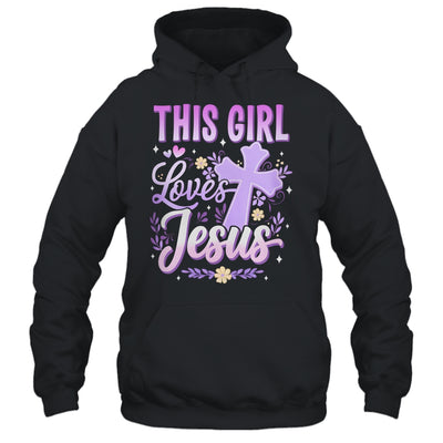 This Girl Loves Jesus Cute Christian Girl God Religious Shirt & Hoodie | teecentury