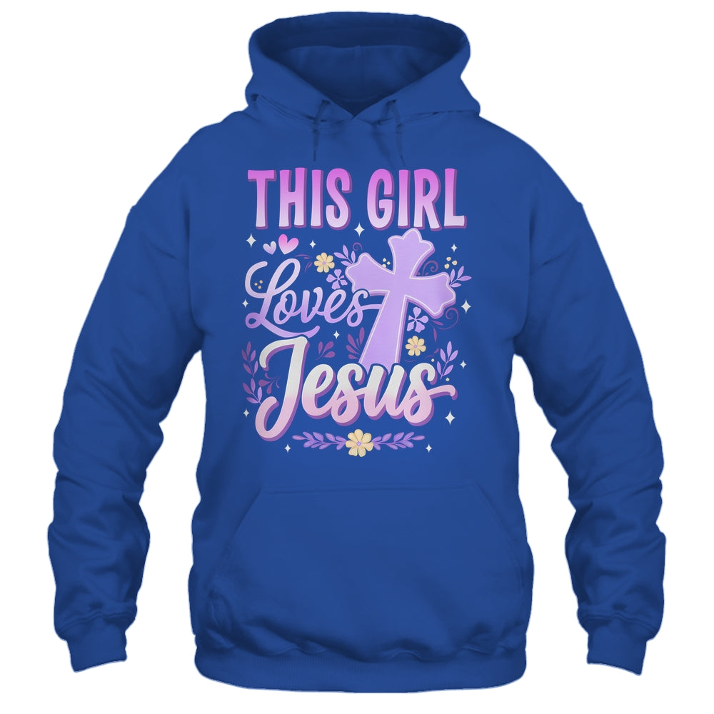 This Girl Loves Jesus Cute Christian Girl God Religious Shirt & Hoodie | teecentury