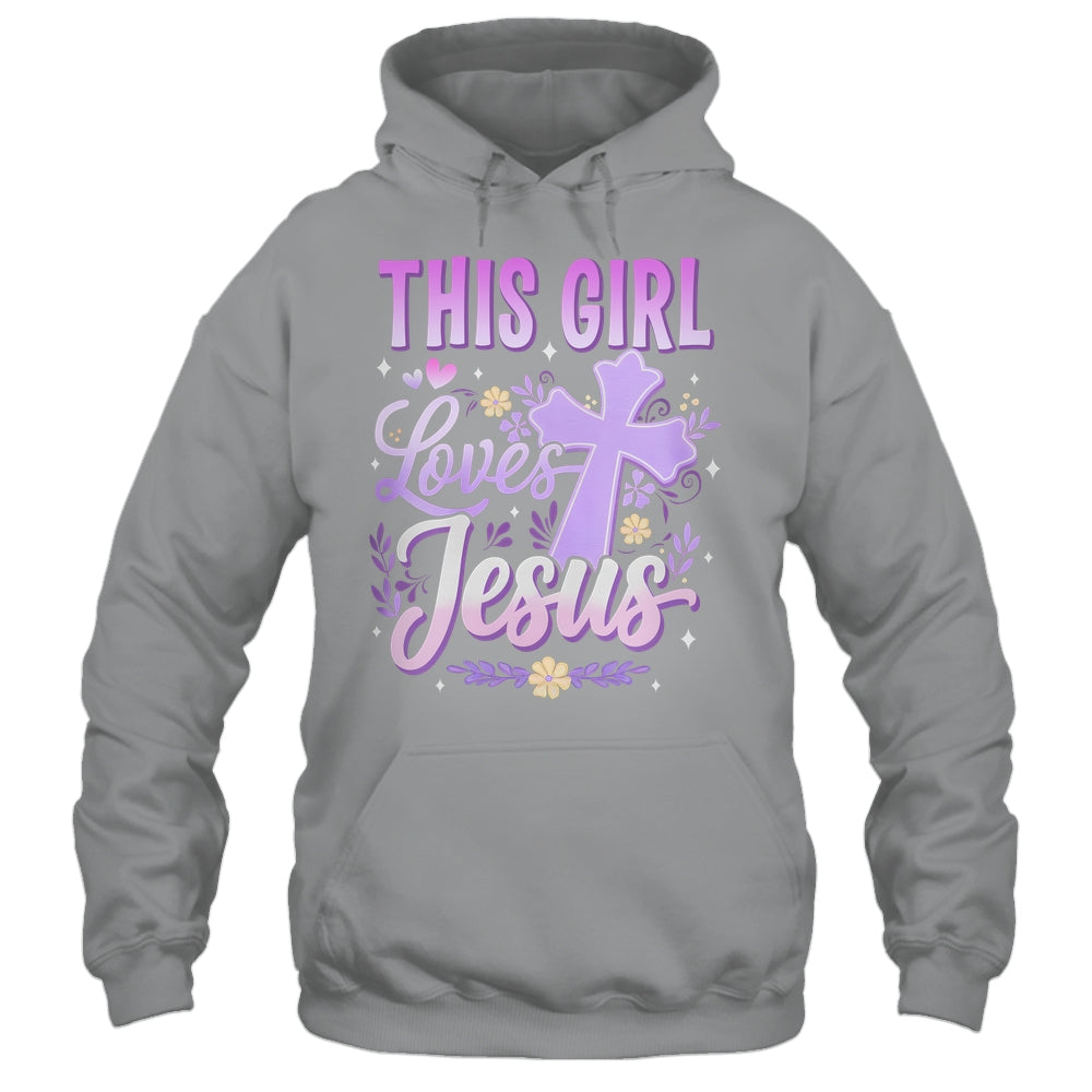 This Girl Loves Jesus Cute Christian Girl God Religious Shirt & Hoodie | teecentury