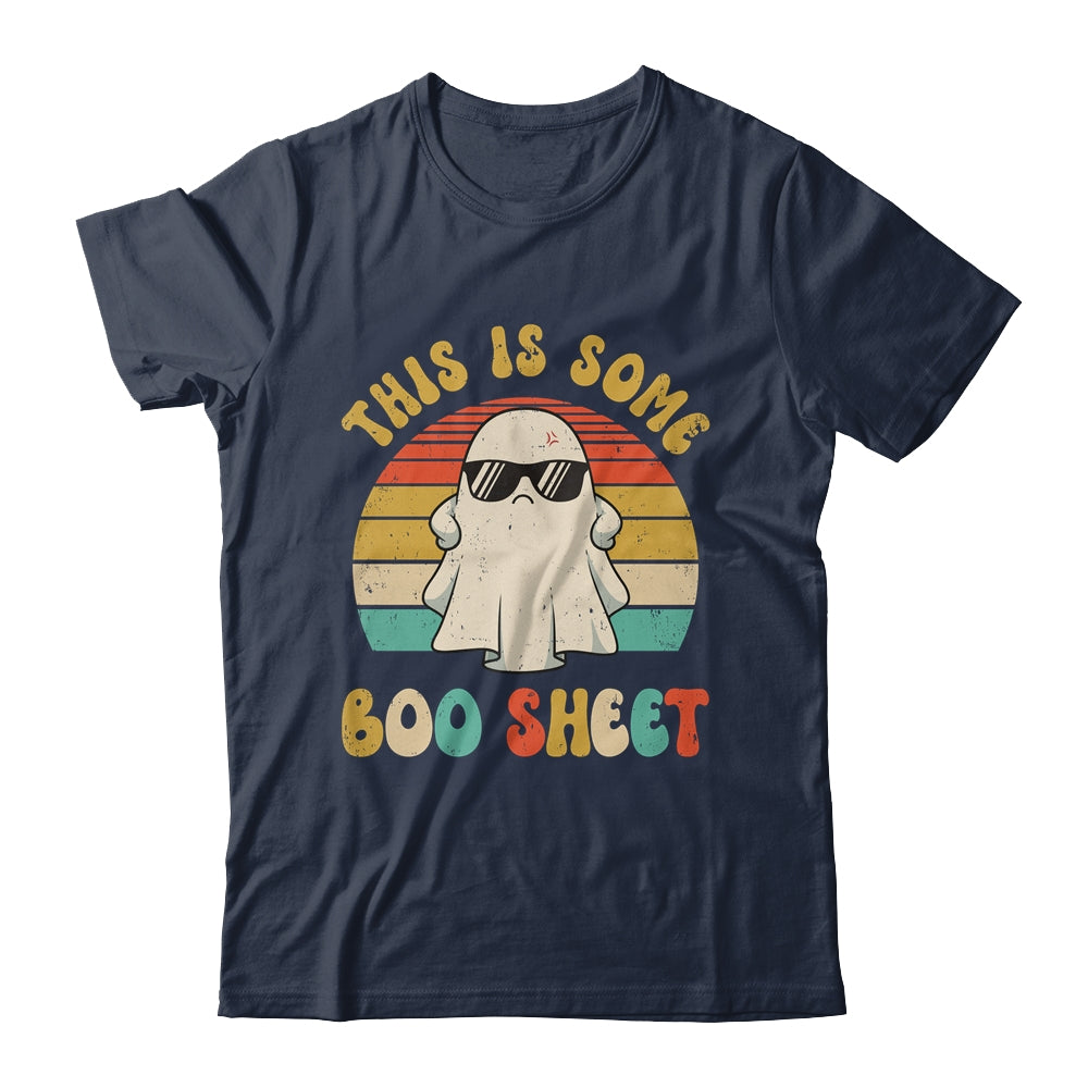 This Is Boo Sheet Halloween Ghost Costume Retro Groovy Shirt & Hoodie | teecentury