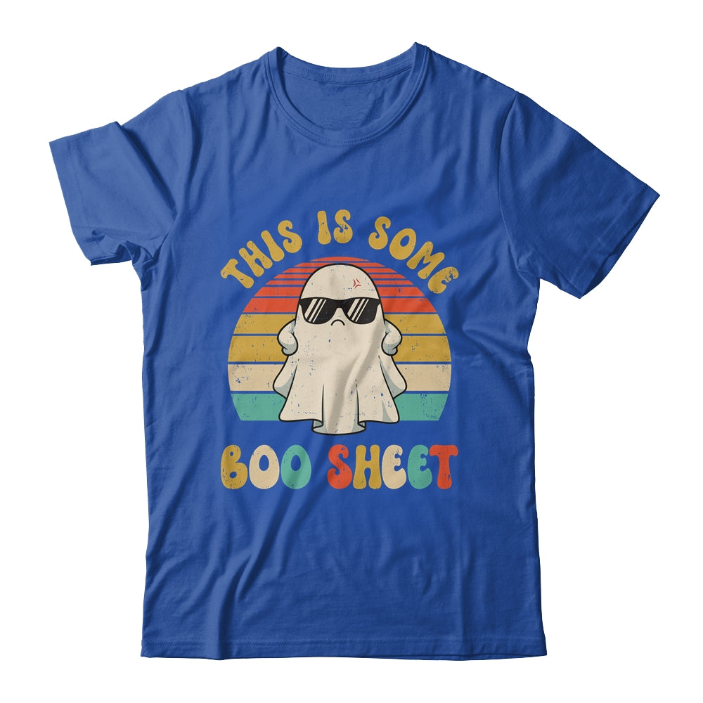 This Is Boo Sheet Halloween Ghost Costume Retro Groovy Shirt & Hoodie | teecentury