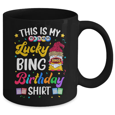 This Is My Lucky Bingo Birthday Funny Bingo Gnome Mug | teecentury