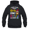 This Is My Lucky Bingo Birthday Funny Bingo Gnome Shirt & Tank Top | teecentury