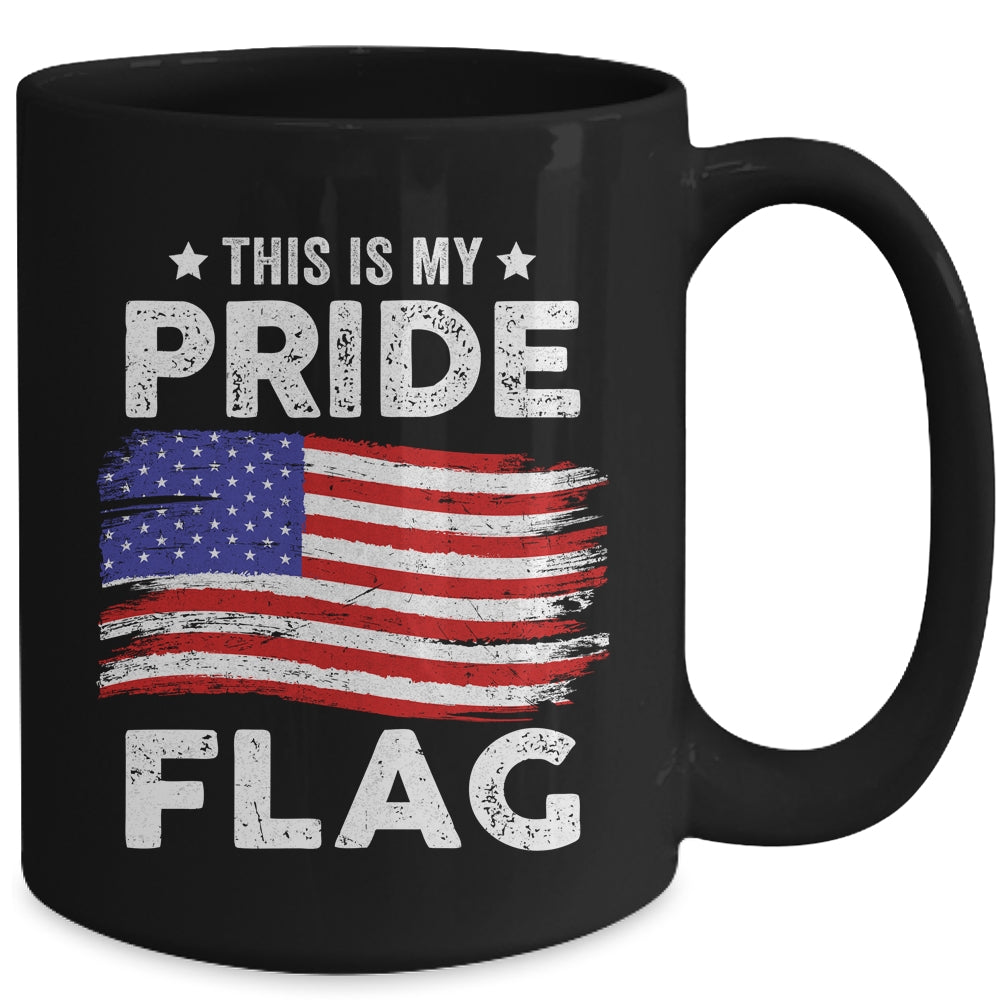 This Is My Pride Flag USA American 4th Of July Patriotic Mug | teecentury