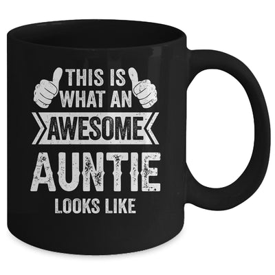 This Is What An Awesome Auntie Looks Like Mothers Day Cool Mug | teecentury