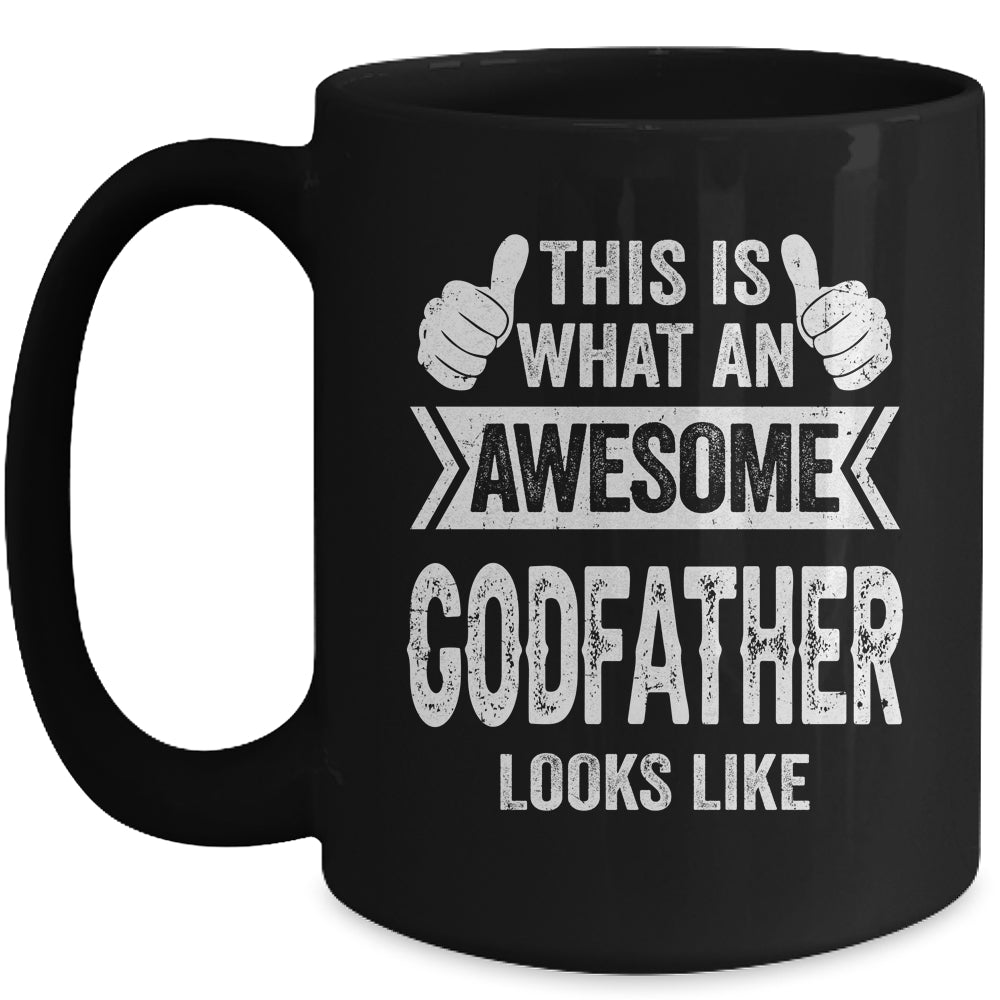 This Is What An Awesome Godfather Fathers Day Cool Mug | teecentury