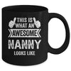 This Is What An Awesome Nanny Looks Like Mothers Day Cool Mug | teecentury