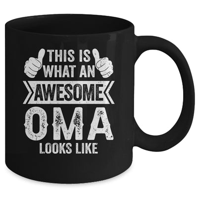 This Is What An Awesome Oma Looks Like Mothers Day Cool Mug | teecentury