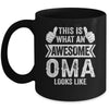 This Is What An Awesome Oma Looks Like Mothers Day Cool Mug | teecentury