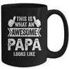 This Is What An Awesome Papa Looks Like Fathers Day Cool Mug | teecentury