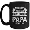 This Is What An Awesome Papa Looks Like Fathers Day Cool Mug | teecentury
