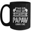 This Is What An Awesome Papaw Looks Like Fathers Day Cool Mug | teecentury