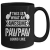 This Is What An Awesome Pawpaw Looks Like Fathers Day Cool Mug | teecentury