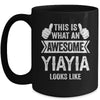 This Is What An Awesome Yiayia Looks Like Mothers Day Cool Mug | teecentury