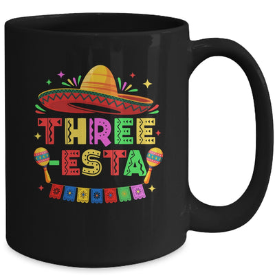 Three-Esta Fiesta Sombrero 3rd Birthday Mexican Outfit Mug | teecentury