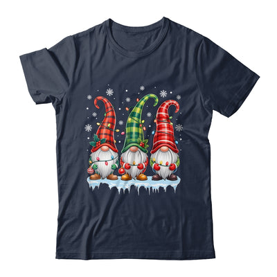 Three Gnomes Men Women Buffalo Plaid Red Christmas Shirt & Sweatshirt | teecentury