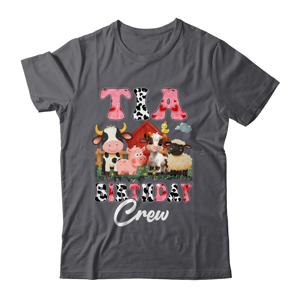 Tia Birthday Crew Farm Cow Birthday Boy Girl Family Shirt & Hoodie | teecentury