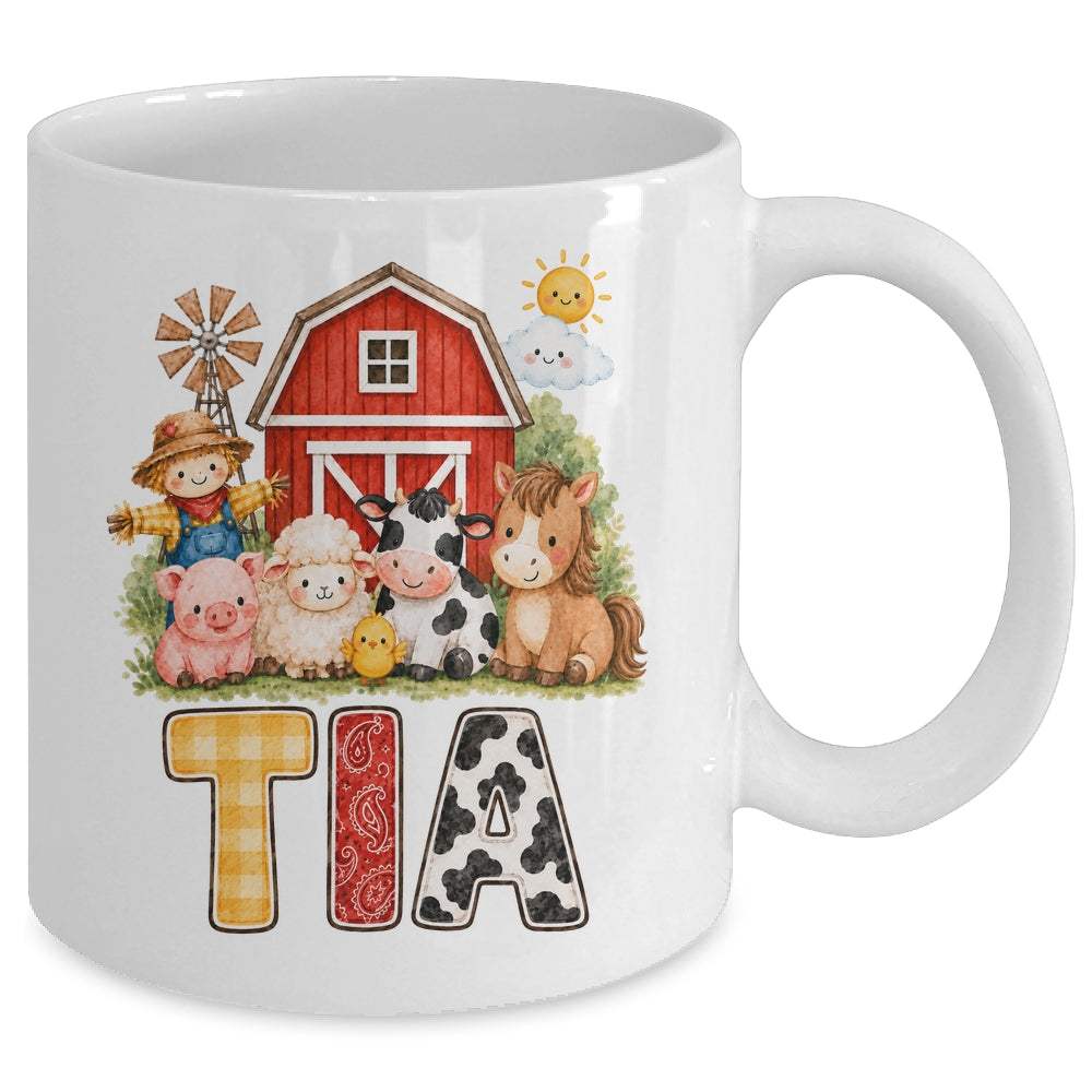 Tia Farm Cow 1St Birthday Girl Boy Matching Family Mug | teecentury
